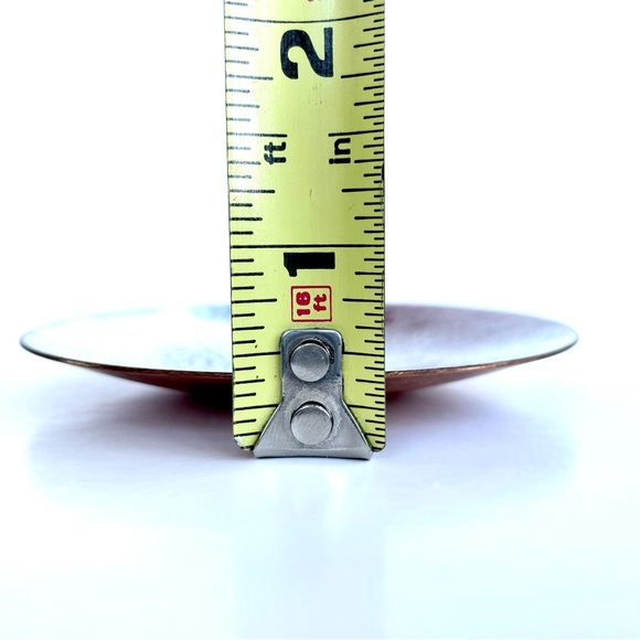 Vintage Enamelled Copper Trinket Dish - Picture 13 of 13